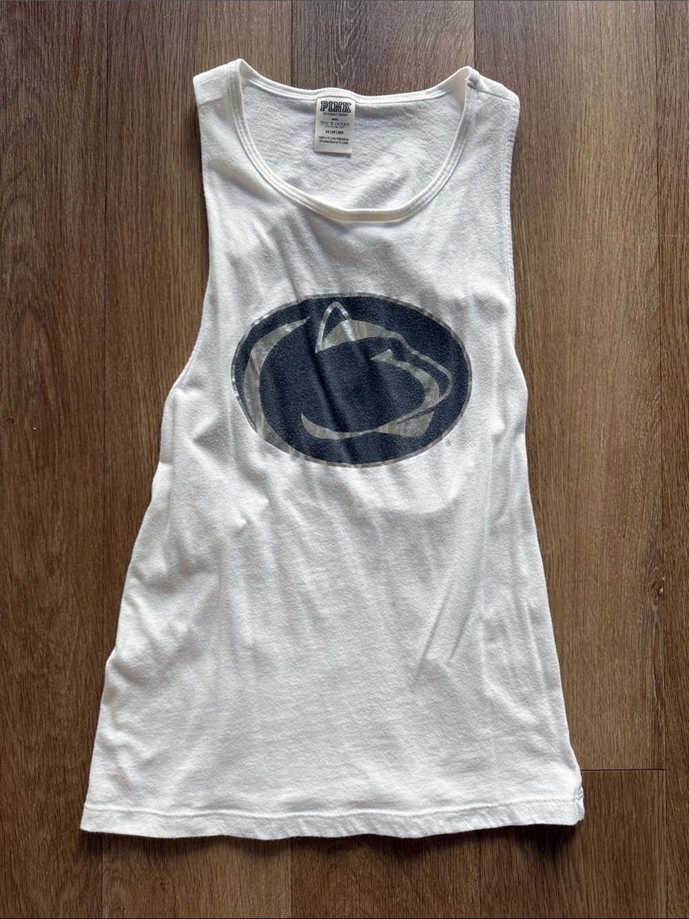 PINK Victoria's Secret Penn State White Tank Top
